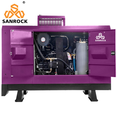 Waterput 24m3/min Diesel schroef mobiele luchtcompressor met lucht- of waterkoeling