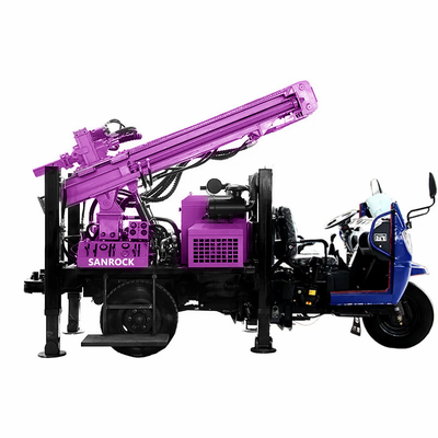 Draagbare boormachine voor waterputten met dieselmotor en rotatiesnelheid 45-70 tpm