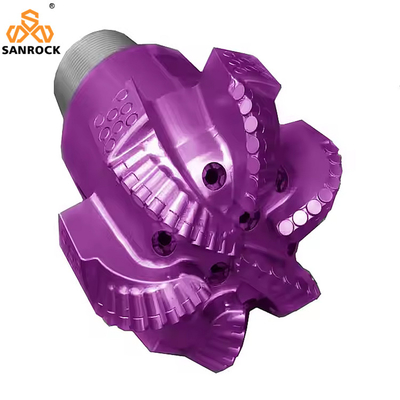 API PDC Petroleum Drill Bit Rock Drilling Tools 6 Blades Matrix Body Diamant PDC Bit