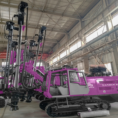 40KN Mijnbouwboormachine Geïntegreerde DTH-boorapparatuur Hydraulische boormachine