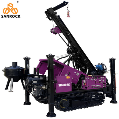 Hoge mobiliteit Hydraulische boormachine Lifting Force 10T Core Boorapparatuur Reverse Circulation RC Boormachine