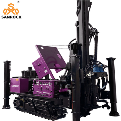 Hoge mobiliteit Hydraulische boormachine Lifting Force 10T Core Boorapparatuur Reverse Circulation RC Boormachine