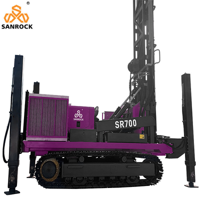 153KW Crawler Water Well Drilling Rig Lifting Force 50T Hydraulische Boring Hole Drilling Rig Water Drilling Machine