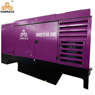 1750 rpm snelheid Hoogdruk schroefluchtscompressor Draagbare luchtcompressor machine voor waterput