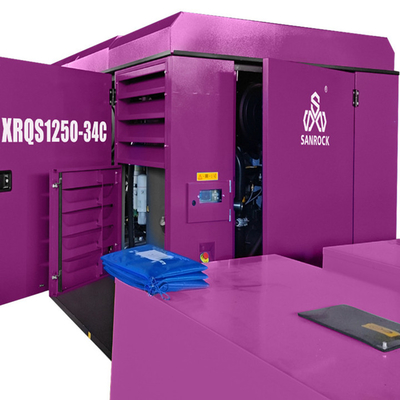 1750 rpm snelheid Hoogdruk schroefluchtscompressor Draagbare luchtcompressor machine voor waterput