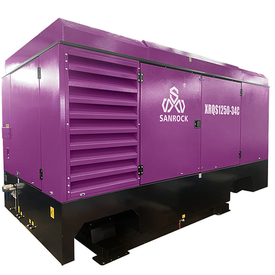 35m3/min SANROCK Draagbare schroefluchtrekker Machine Mining Direct aangedreven schroefluchtrekker Te koop