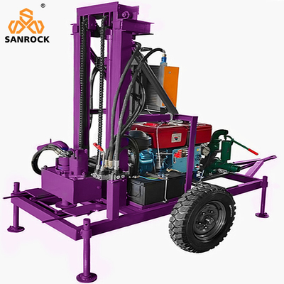 Kleine boormachine voor waterputten Aanhangwagen Gebouwde boormachine voor waterputten Boormachine voor boorgaten