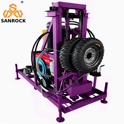 Kleine boormachine voor waterputten Aanhangwagen Gebouwde boormachine voor waterputten Boormachine voor boorgaten