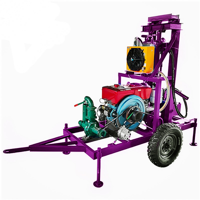 Kleine boormachine voor waterputten Aanhangwagen Gebouwde boormachine voor waterputten Boormachine voor boorgaten