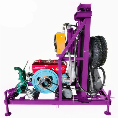 Draagbare boormachine voor water met hoog boorefficiëntie aanhangwagen gemonteerde boormachine voor waterput