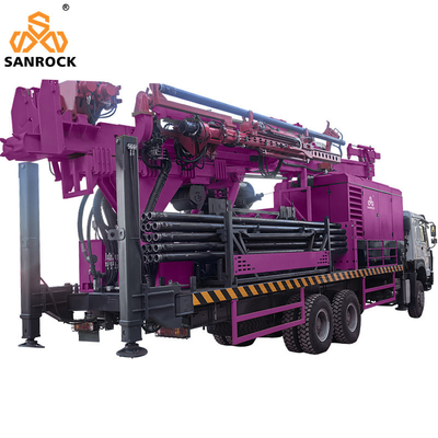 Truck gemonteerde boormachine 55m3/min 96m3/min Reverse Circulation RC Boormachine Hydraulische boormachine