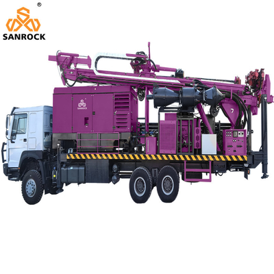 Truck gemonteerd waterput boormachine 132KW Diesel omgekeerde circulatie boorgat boormachine