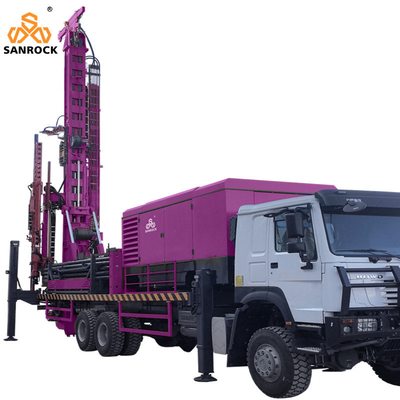 Truck gemonteerde boormachine 55m3/min 96m3/min Reverse Circulation RC Boormachine Hydraulische boormachine