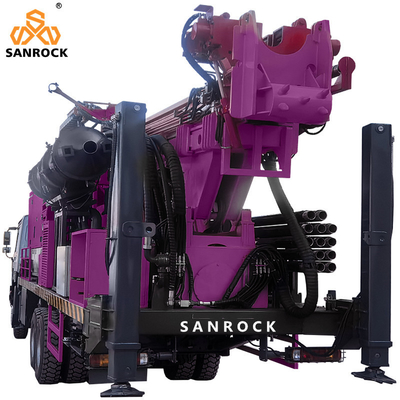 Truck gemonteerde waterput boormachine geologische exploratie omgekeerde circulatie boormachine