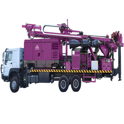 Truck gemonteerde boormachine 55m3/min 96m3/min Reverse Circulation RC Boormachine Hydraulische boormachine