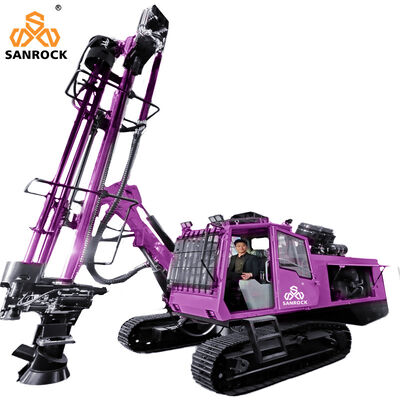 Surface DTH Drilling Rig Depth 28m Crawler Blast Hole Drill Rig Integrated Drilling Equipment