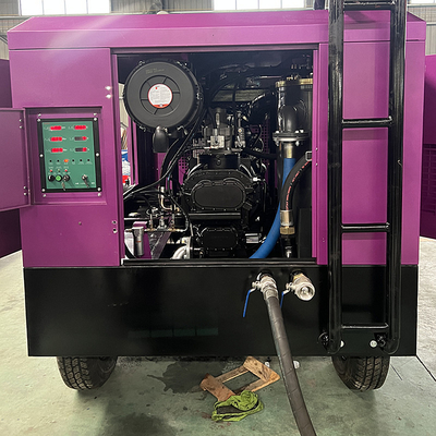Schroefluchtcompressor Werkdruk 20 bar Dieselluchtcompressor Schroeftype Draagbare luchtcompressor