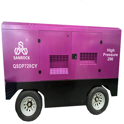 Schroefluchtcompressor Werkdruk 20 bar Dieselluchtcompressor Schroeftype Draagbare luchtcompressor