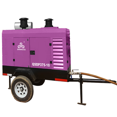Roterende schroefluchtcompressor 93 kW Diesel kleine luchtcompressor machine Industrieel schroefluchtcompressor