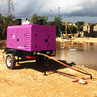 Roterende schroefluchtcompressor 93 kW Diesel kleine luchtcompressor machine Industrieel schroefluchtcompressor