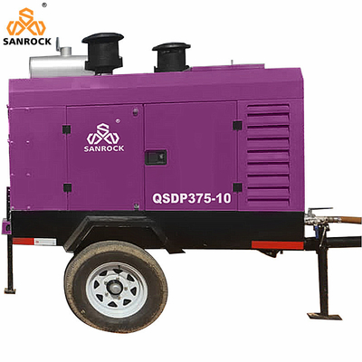 Mini Rotary Screw Air Compressor Machine Druk 10bar Mijnbouw Draagbare Schroef Air Compressor Prijs