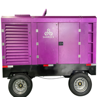 Schroefluchtcompressor Dieselmachine Kracht 194kw Schroef aandrijving Luchtcompressor Mobiele luchtcompressor te koop