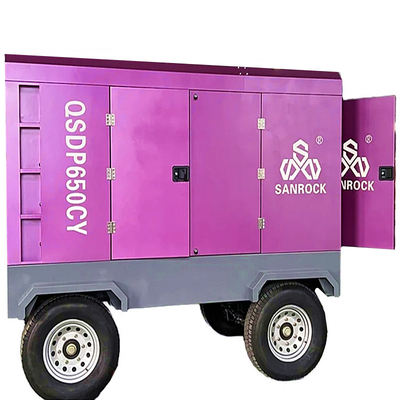 Draagbare roterende schroeftype luchtcompressor Hoog efficiënte schroefluchtrekker Kleine luchtcompressor machine