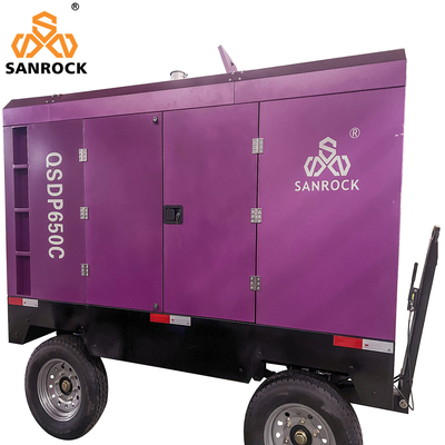 Schroefluchtcompressor Dieselmachine Kracht 194kw Schroef aandrijving Luchtcompressor Mobiele luchtcompressor te koop