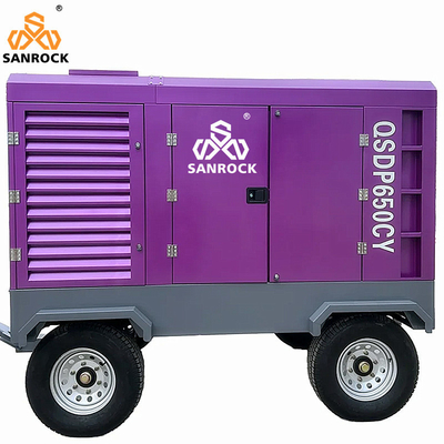 Schroefluchtcompressor Dieselmachine Kracht 194kw Schroef aandrijving Luchtcompressor Mobiele luchtcompressor te koop