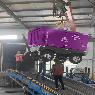 Draagbare roterende schroeftype luchtcompressor Hoog efficiënte schroefluchtrekker Kleine luchtcompressor machine