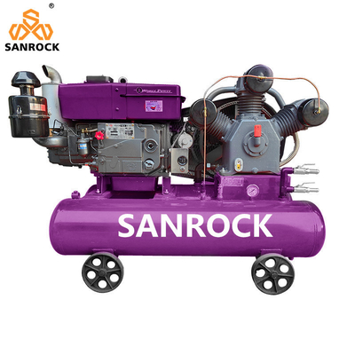 Draagbare mini-luchtcompressor 11 kW / 15 kW / 18.5 kW / 22 kW Industriële machine Gordel aangedreven zuigerluchtcompressor
