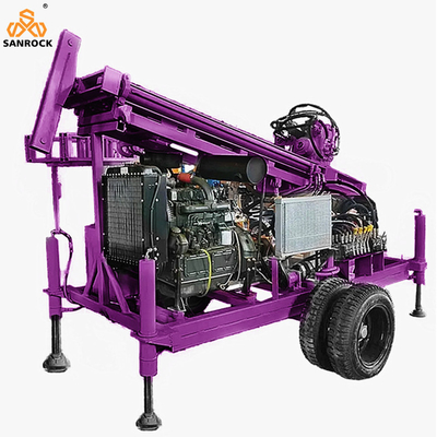 Traktor gemonteerd waterput boorplatform Kracht 60 kW Draagbare waterput boorapparatuur