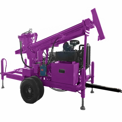Traktor gemonteerd waterput boorplatform Kracht 60 kW Draagbare waterput boorapparatuur