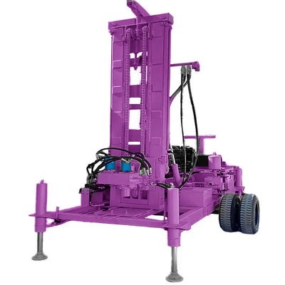 Boormachines voor waterputten Draaiend koppel 3500 Nm Aanhangwagen gemonteerd boorapparaat Klein waterputboorapparaat