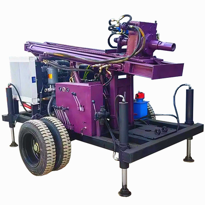 Waterput boorrig Diepte 300m Waterboorapparatuur aanhangwagen gemonteerde waterput boorriggen te koop