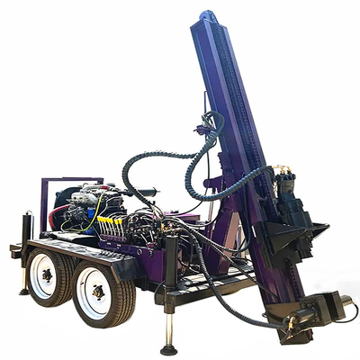Hydraulisch waterputborruimte aanhangwagen gemonteerd borruimte diesel waterborruimte