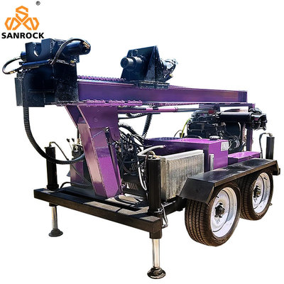 Hydraulisch waterputborruimte aanhangwagen gemonteerd borruimte diesel waterborruimte