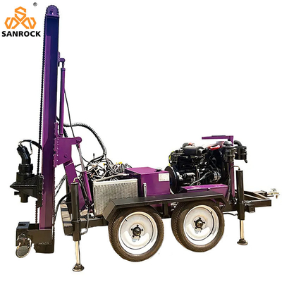 Traktor gemonteerd waterput boorplatform Kracht 60 kW Draagbare waterput boorapparatuur