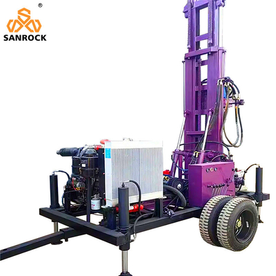 Waterput boorrig Diepte 300m Waterboorapparatuur aanhangwagen gemonteerde waterput boorriggen te koop
