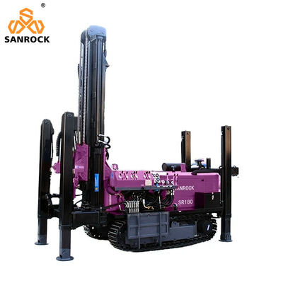 180m diepte put boormachine Crawler gemonteerd draaibare boormachine voor het boren Diameter 140-254mm