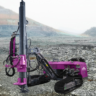 Borrelmachine voor oppervlaktebooringen DTH-boormachine Rotatiesnelheid 180 r/min Crawlerboormachine