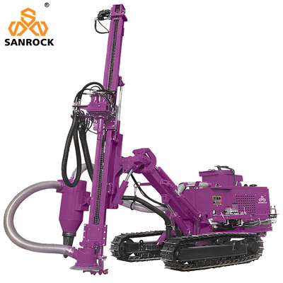 Hard Rock Boring Hole Boormachine Kracht 93kw oppervlakte boor rigs mijnbouw Crawler boor rig