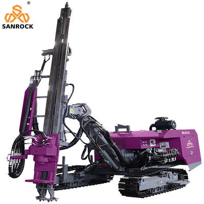 Hard Rock Boormachine Rotary Boorgat 50m Diepte Crawler Boormachine
