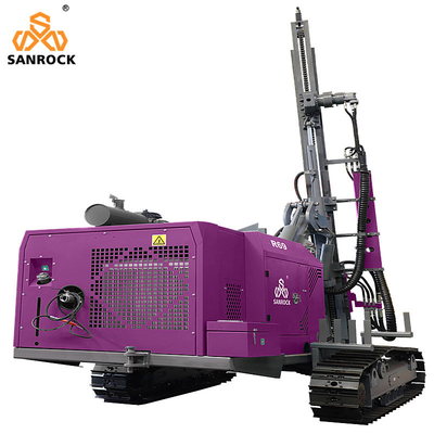 Hard Rock Boormachine Rotary Boorgat 50m Diepte Crawler Boormachine