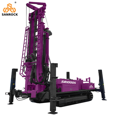 Diepte 1000m Waterput Boringschijf Crawler Boringschijf Hydraulische waterboringschijf Machine