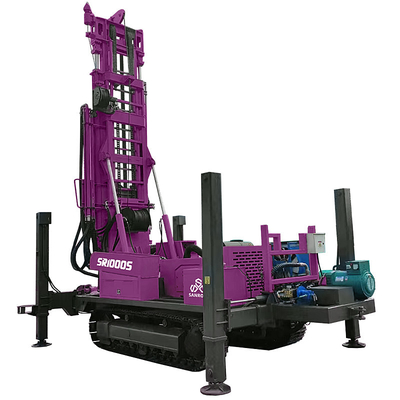 Diepte 1000m Waterput Boringschijf Crawler Boringschijf Hydraulische waterboringschijf Machine