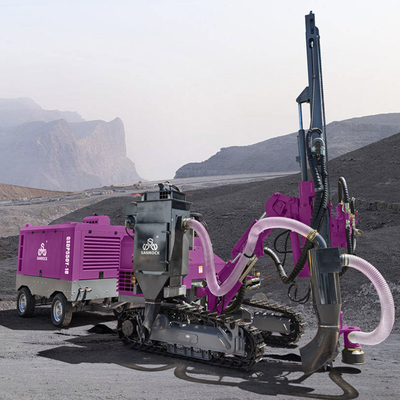 Hydraulische DTH hamer boormachine Lifting Force 25KN Mining Boormachine Crawler Boormachine