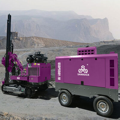 Hydraulische DTH hamer boormachine Lifting Force 25KN Mining Boormachine Crawler Boormachine