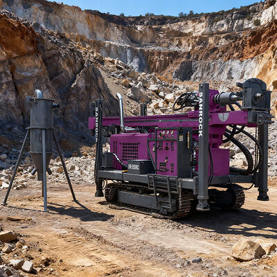 Rupsgestuurde boorinstallatie vermogen 129KW Reverse Circulation RC boormachine Geologische kernboorinstallatie