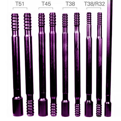 Gedrukt boorbuis T45 T51 GT60 Mijnbouw Tunneling Rotsboorgereedschap Top hamer boorstaaf